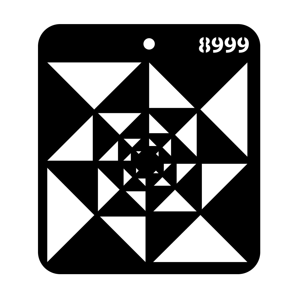 iCraft Multi-Surface Stencils - Perfect for Walls, DIY & Resin Art Projects | Reusable |Mini Stencil 4"x 4"-8999