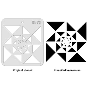 iCraft Multi-Surface Stencils - Perfect for Walls, DIY & Resin Art Projects | Reusable |Mini Stencil 4"x 4"-8999