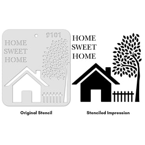 iCraft Multi-Surface Stencils - Perfect for Walls, DIY & Resin Art Projects | Reusable |Mini Stencil 4"x 4"-9101