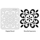 iCraft Multi-Surface Stencils - Perfect for Walls, DIY & Resin Art Projects | Reusable |Mini Stencil 4"x 4"-9103