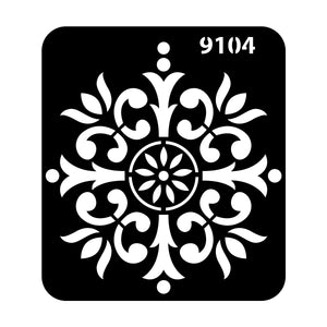 iCraft Multi-Surface Stencils - Perfect for Walls, DIY & Resin Art Projects | Reusable |Mini Stencil 4"x 4"-9104