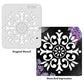 iCraft Multi-Surface Stencils - Perfect for Walls, DIY & Resin Art Projects | Reusable |Mini Stencil 4"x 4"-9104