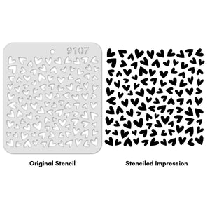 iCraft Multi-Surface Stencils - Perfect for Walls, DIY & Resin Art Projects | Reusable |Mini Stencil 4"x 4"-9107