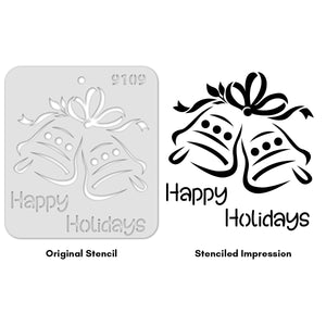 iCraft Multi-Surface Stencils - Perfect for Walls, DIY & Resin Art Projects | Reusable |Mini Stencil 4"x 4"-9109