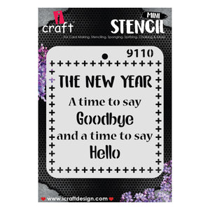 iCraft Multi-Surface Stencils - Perfect for Walls, DIY & Resin Art Projects | Reusable |Mini Stencil 4"x 4"-9110
