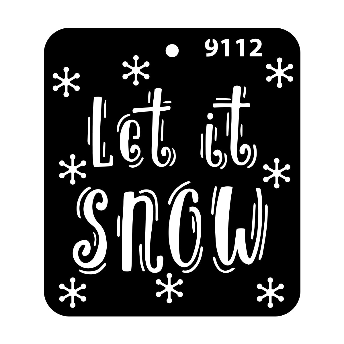 iCraft Multi-Surface Stencils - Perfect for Walls, DIY & Resin Art Projects | Reusable |Mini Stencil 4"x 4"-9112