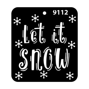 iCraft Multi-Surface Stencils - Perfect for Walls, DIY & Resin Art Projects | Reusable |Mini Stencil 4"x 4"-9112