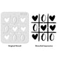 iCraft Multi-Surface Stencils - Perfect for Walls, DIY & Resin Art Projects | Reusable |Mini Stencil 4"x 4"-9119