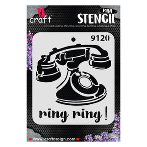 iCraft Multi-Surface Stencils - Perfect for Walls, DIY & Resin Art Projects | Reusable |Mini Stencil 4"x 4"-9120