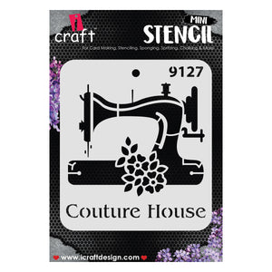 iCraft Multi-Surface Stencils - Perfect for Walls, DIY & Resin Art Projects | Reusable |Mini Stencil 4"x 4"-9127