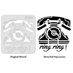iCraft Multi-Surface Stencils - Perfect for Walls, DIY & Resin Art Projects | Reusable |Mini Stencil 4"x 4"-9134