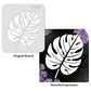 iCraft Multi-Surface Stencils - Perfect for Walls, DIY & Resin Art Projects | Reusable |Mini Stencil 4"x 4"-9137