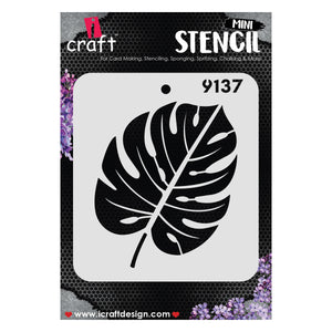 iCraft Multi-Surface Stencils - Perfect for Walls, DIY & Resin Art Projects | Reusable |Mini Stencil 4"x 4"-9137