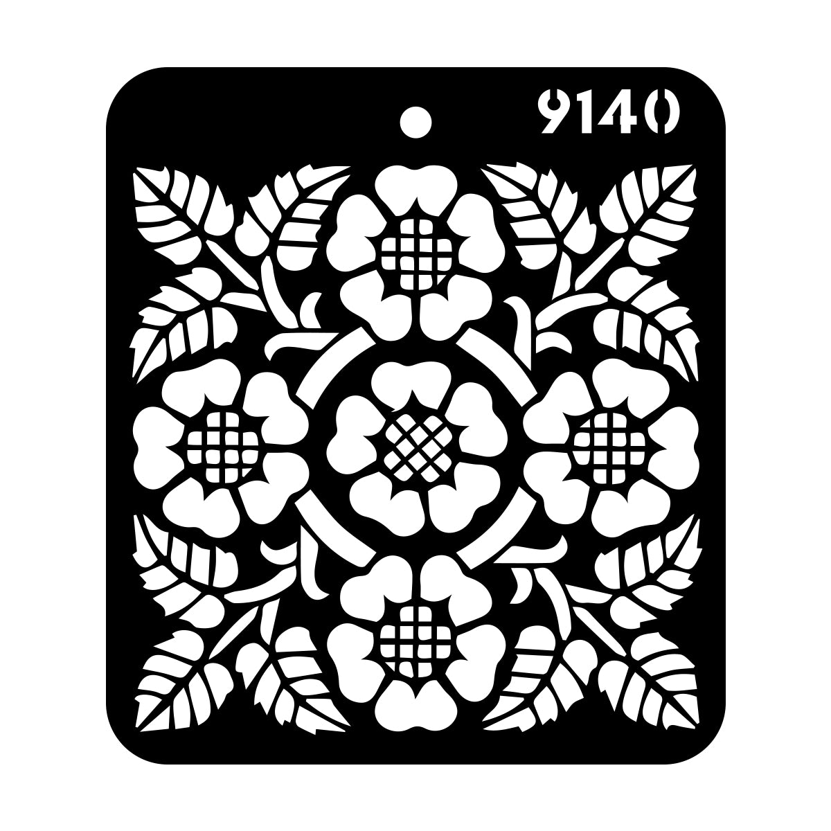 iCraft Multi-Surface Stencils - Perfect for Walls, DIY & Resin Art Projects | Reusable |Mini Stencil 4"x 4"-9140