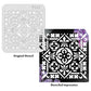 iCraft Multi-Surface Stencils - Perfect for Walls, DIY & Resin Art Projects | Reusable |Mini Stencil 4"x 4"-9141