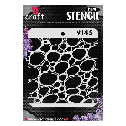 iCraft Multi-Surface Stencils - Perfect for Walls, DIY & Resin Art Projects | Reusable |Mini Stencil 4"x 4"-9145