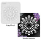 iCraft Multi-Surface Stencils - Perfect for Walls, DIY & Resin Art Projects | Reusable |Mini Stencil 4"x 4"-9150