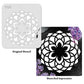 iCraft Multi-Surface Stencils - Perfect for Walls, DIY & Resin Art Projects | Reusable |Mini Stencil 4"x 4"-9151