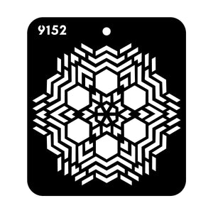iCraft Multi-Surface Stencils - Perfect for Walls, DIY & Resin Art Projects | Reusable |Mini Stencil 4"x 4"-9152