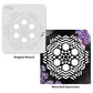 iCraft Multi-Surface Stencils - Perfect for Walls, DIY & Resin Art Projects | Reusable |Mini Stencil 4"x 4"-9152