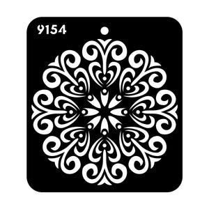 iCraft Multi-Surface Stencils - Perfect for Walls, DIY & Resin Art Projects | Reusable |Mini Stencil 4"x 4"-9154