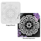 iCraft Multi-Surface Stencils - Perfect for Walls, DIY & Resin Art Projects | Reusable |Mini Stencil 4"x 4"-9154