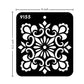 iCraft Multi-Surface Stencils - Perfect for Walls, DIY & Resin Art Projects | Reusable |Mini Stencil 4"x 4"-9155