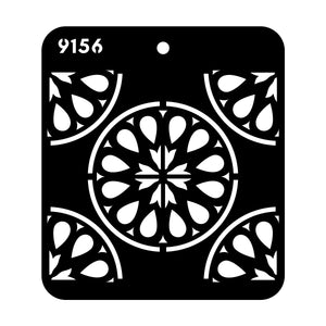 iCraft Multi-Surface Stencils - Perfect for Walls, DIY & Resin Art Projects | Reusable |Mini Stencil 4"x 4"-9156
