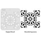 iCraft Multi-Surface Stencils - Perfect for Walls, DIY & Resin Art Projects | Reusable |Mini Stencil 4"x 4"-9156