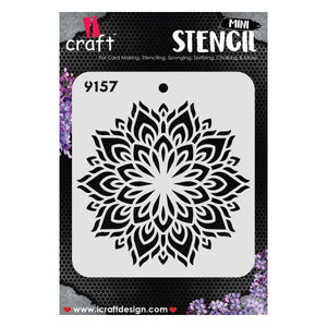 iCraft Multi-Surface Stencils - Perfect for Walls, DIY & Resin Art Projects | Reusable |Mini Stencil 4"x 4"-9157