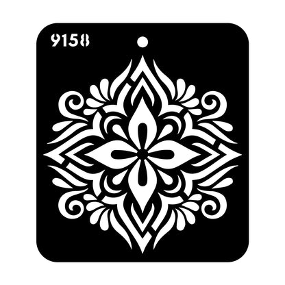 iCraft Multi-Surface Stencils - Perfect for Walls, DIY & Resin Art Projects | Reusable |Mini Stencil 4"x 4"-9158