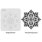 iCraft Multi-Surface Stencils - Perfect for Walls, DIY & Resin Art Projects | Reusable |Mini Stencil 4"x 4"-9159
