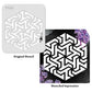 iCraft Multi-Surface Stencils - Perfect for Walls, DIY & Resin Art Projects | Reusable |Mini Stencil 4"x 4"-9160