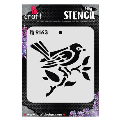 iCraft Multi-Surface Stencils - Perfect for Walls, DIY & Resin Art Projects | Reusable |Mini Stencil 4"x 4"-9163