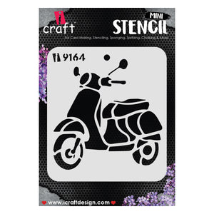iCraft Multi-Surface Stencils - Perfect for Walls, DIY & Resin Art Projects | Reusable |Mini Stencil 4"x 4"-9164