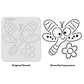 iCraft Multi-Surface Stencils - Perfect for Walls, DIY & Resin Art Projects | Reusable |Mini Stencil 4"x 4"-9166