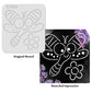 iCraft Multi-Surface Stencils - Perfect for Walls, DIY & Resin Art Projects | Reusable |Mini Stencil 4"x 4"-9166