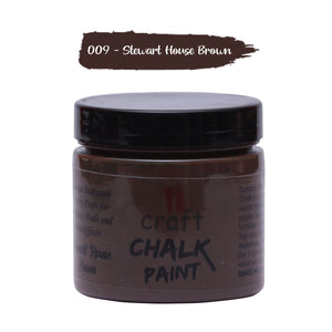 iCraft Premium Chalk Paint - Smooth, Creamy & Non-Toxic - Ideal for DIY & Resin Projects-250ml Stewart House Brown