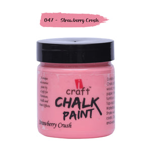 iCraft Premium Chalk Paint - Smooth, Creamy & Non-Toxic - Ideal for DIY & Resin Projects-100ml  Strawberry Crush