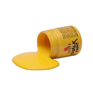 iCraft Premium Chalk Paint - Smooth, Creamy & Non-Toxic - Ideal for DIY & Resin Projects-100ml  Sunny Yellow