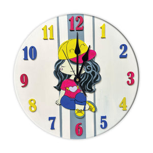 iCraft DIY Clock Kit - Kids Home Decor with a Twist - Sweet Girl