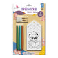 Kids DIY Bookmark Coloring Kit -  Teddy Bear Designs
