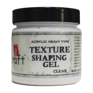 Texture Shaping Paste by iCraft: Clear Gloss Paste for 3D Embossing Effects-250ml