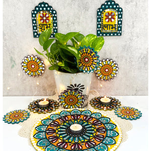 iCraft DIY Mandala Kit - Festive and Creative Home Decor - Traditional Mandala Art