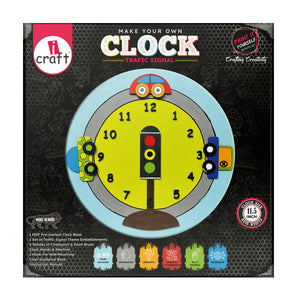 iCraft DIY Clock Kit - Kids Home Decor with a Twist - Traffic Signal