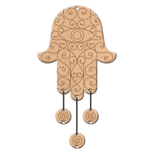 iCraft DIY Danglers - Home Decor Art Kit for Kids - Hamsa Hand WE 693