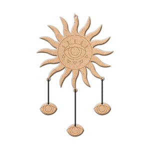 iCraft DIY Danglers - Home Decor Art Kit for Kids - Sun Evil Eye WE 695