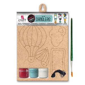 iCraft DIY Danglers - Home Decor Art Kit for Kids - Air Balloons WE 753