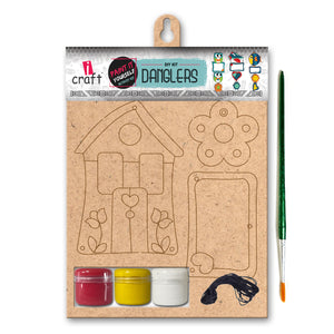 iCraft DIY Danglers - Home Decor Art Kit for Kids - House WE 755