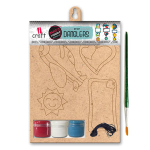 iCraft DIY Danglers - Home Decor Art Kit for Kids - Airplane WE 756